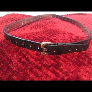 Calvin Klein black leather belt
